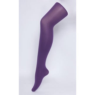 Collant voile de couleur violet